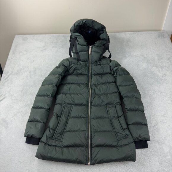 Burberry Green Puffer Down Jacket Women’s Size XS - Picture 1 of 15